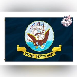 United States Navy Flag
New 4ft wide - 6ft Long
Official licensed merchandise
